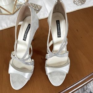 Claudia Ciuti Strappy Heels Silver